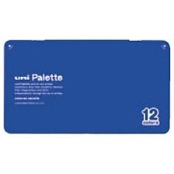 No.880　uni Palette　青 12色仕様1セット色内容：黄色、橙色、黄緑、緑、水色、紫、桃色、赤、薄橙、茶色、黒、青No.880　uni Palette　青 12色