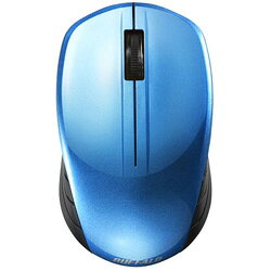 ■左右どちらの手でも使えるシンメトリーデザイン■持ち運びに便利、収納できるレシーバー■高感度BlueLED■最大10mの操作距離を実現する2.4GHzワイヤレス■ON/OFFスイッチ付きで電池の消耗を最小限に■UVコーティングで高い透明感と光沢を実現■RoHS基準値準拠■対応機種USB端子搭載のWindowsパソコン（10、8.1、7）、Mac（10.6～）■製品仕様インターフェース：USBセンサー方式：BlueLED光学式分解能DPI：1200dpi電波周波数：2.4GHz電源：電池（単3×1本）【使用可能電池】単3形アルカリ乾電池、単3形マンガン電池、単3形ニッケル水素電池電波到達距離：非磁性体（木の机など）約10m、磁性体（鉄製の机など）約3m　※メーカーテスト値につき、保証値ではありません。アルカリ乾電池を使用時の目安：連続動作時間：79時間 ※1、連続待機時間：1014日 ※1、想定使用可能時間：175日 ※1、※2※1 自然放電考慮せず。当社計算値につき保証値ではありません。※2 1日8時間パソコン操作の5％をマウスに割り当てた場合。パソコンを長時間使用しないときは、マウスの電源をOFFにしてください。動作環境：温度5℃～40℃、湿度5％～85％(結露なきこと)外形寸法（幅×高さ×奥行）：マウス本体：57×35×96mm、レシーバー：15×6×19mm質量：マウス本体：約55g（電池含まず）、レシーバー：約2g保証期間：6ヶ月製品構成：マウス本体、レシーバー、単3電池1本（※動作確認用）、取扱説明書本体サイズ(幅×高さ×奥行)mm57×35×96その他サイズレシーバー：15×6×19mm本体重量マウス本体：約55g（電池含まず） レシーバー：約2gコードタイプUSB種類BlueLED接続形式無線(ワイヤレス)マウスボタン数3ボタンボタン数3ボタンインターフェースUSB解像度1200DPI形状標準対応機種USB端子搭載のWindowsパソコン、Mac付属品レシーバー、単3電池1本（※動作確認用）、取扱説明書右手でも左手でも使いやすい 高感度センサー搭載ワイヤレスマウス