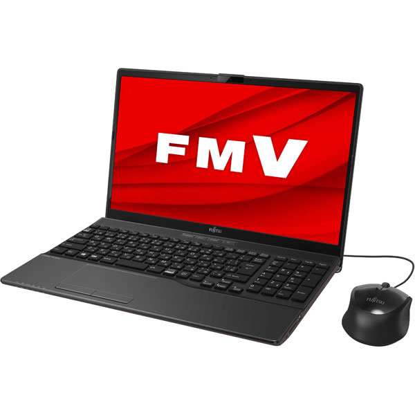 富士通 FMV LIFEBOOK AH42/E1 FMVA42E1B1 ブライトブラック [15.6型/Athlon/メモリ4GB/SSD256GB/Windows10/Office付き] FMVA42E1B1