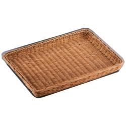 萬洋 籐 浅型パンカゴ 42号 茶 16-732B ＜WKG23＞ WKG23