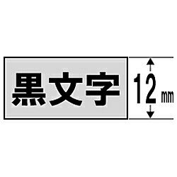 Casio （Nameland） - CASIO(カシオ) XR-12SR （ネームランド/スタンダードテープ/12mm幅/8m/銀テープ/黒文字） XR12SR
