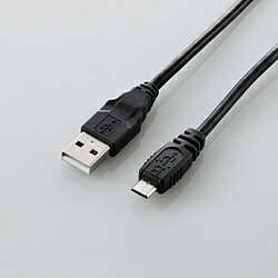 ELECOM(エレコム) 1.5m USB2.0ケーブル【A】⇔【microB】 U2C-AMB15XBK ブラック U2CAMB15XBK 【864】
