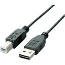 ELECOM(エレコム) U2C-DB15BK USB2.0ケーブル 【A】⇔【B】(1.5m/両面挿しタイプ/ブラック) U2CDB15BK(2)