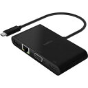 BELKIN mUSB-C IXX HDMI / VGA / LAN / USB-A / USB-Cn ϊA_v^ USB PDΉ 100W AVC004btBK mUSB Power DeliveryΉn AVC004BTBK