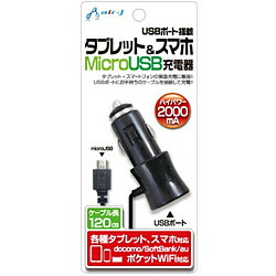 エアージェイ 2アンペアDC充電器スマホ，タブレット対応 ブラック DKJ-2SDXB DKJ2SDXB