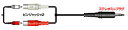 JVCケンウッド CN-2010A(ピンメス×2-ステレオミニ 変換オーディオコード/0.3m) CN2010A