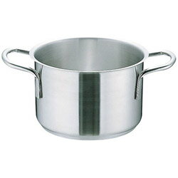 遠藤商事 《IH対応》 ムラノ インダクション18-8半寸胴鍋 (蓋無)24cm ＜AHVA303＞ AHVA303