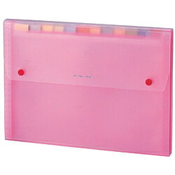 セキセイ ドキュメントファイル　A4　13ポケット ピンク SSS-1212-21 SSS121221