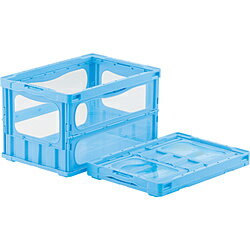 三甲 折りたたみコンテナー マドコンライト 52.7L ブルー SKMLO-O-50B-BL SKMLOO50BBL