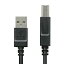 ELECOM(쥳) 1.0m [USB A-B] USB2.0餫֥롡ʥ֥åˡU2C-BY10BK U2CBY10BK
