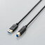 ELECOM(쥳) USB3-AB30BKUSB3.0֥ [USB3.0(Standard-A)-USB3.0(Standard-B)] (3.0m/֥å) USB3AB30BK