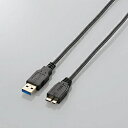 ELECOM(GR) USB3-AMBX20BK@ɍUSB3.0P[u [USB3.0(Standard-A) - USB3.0(Standard-microB)] (2.0m/ubN) USB3AMBX20BK [EU RoHSwߏ]