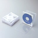 ELECOM(エレコム) CD/DVD/Blu-ray対応収納ケース（2枚収納×5セット ホワイト）CCD-JSCNW5WH CCDJSCNW5WH