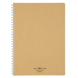 コクヨ ［ノート］ソフトリングノート ナチュラルテイスト (B5・A罫・80枚) スSV608AS 茶