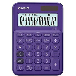 CASIO(カシオ) カラフル電卓(12桁) MW-C20C-PL-N パープル MWC20CPLN CASIO(カシオ) カラフル電卓(12桁) MW-C20C-PL-N パープル MWC20CPLN