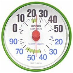 エンペックス 温湿度計 「ルシード」 BC3653（フォレストグリーン）【ビックカメラグループオリジナル】 BC3653 【864】