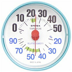 エンペックス 温湿度計 「ルシード」 BC3656（エアブルー）【ビックカメラグループオリジナル】 BC3656