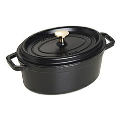 ピコココットオーバル STAUB ホーロー鍋 「ピコココットオーバル」（2.3L）　40500-231 ブラック