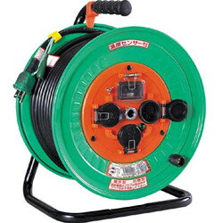 日動工業 電工ドラム 防雨防塵型100Vドラム アース過負荷漏電しゃ断器付 30m NWEK33 NWEK33