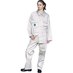 ■綿100％の風合いを保ちながら、特殊な防炎加工により優れた耐熱防炎性を有します。■溶接や鉄系のスパッターにも強く、洗濯性も優れています。■製鉄所、鉄工所、造船所などの溶接作業。■スパッターからの防護。綿100％の風合いを保ちながら、特殊な防炎加工により優れた耐熱防炎性を有します。