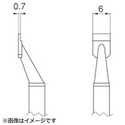 白光 T8-1008 白光 こて先 SOP 13L型2本入り T81008