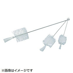 トラスコ中山 TRUSCO 理化学ブラシ 瓶洗い用 ナイロン毛 ステンレス柄2号 5本入 TBP-S2N-5P TBPS2N5P