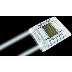 キャットアイ キャットアイ ルミナスアイ・マイティ ソーラー式点滅 片面 白 LE-260W2 LE260W2