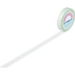 日本緑十字 緑十字　ガードテープ（ラインテープ）　白　25mm幅×100m　屋内用 148011