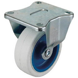 ワコーパレット エアーキャスター（固定車）　75mm　ホワイトゴム車　AMR75NRW AMR75NRW