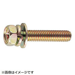 トラスコ中山 座金組込ネジ アブセットクロメートP－3サイズM8X20 25本入 B680820 B680820