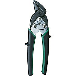 ■強力スプリングを内蔵しています。■安全ロック付です。■滑り止めグリップとフィット感のあるハンドルを採用しています。■鋭い切れ味で1.2mm厚の鉄板も楽に切れます。【製品仕様】■切断能力(mm)鉄板:1.2■切断能力(mm)銅板:1.5■切断能力(mm)ステンレス板:0.7■全長(mm):185■刃長(mm):14■刃先:右曲り■刃先：右曲り■■材質／仕上げ：　刃部:クロムモリブデン鋼　グリップ:ポリ塩化ビニール、熱可塑性ゴム ■原産国:台湾■質量:185G強力スプリングを内蔵しています。