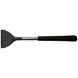 ■塗装の下地処理、溶接スパッタ除去用として、最適です。■長いグリップで、両手で握りやすいです。【用途】・塗装の下地処理に。【仕様】・全長（mm）： 375・刃幅（mm）： 90・刃厚（mm）： 4.5【材質／仕上】・刃： 超硬・先端： SC材・シャフト： 焼き入れパイプ・グリップ： 天然ゴム塗装の下地処理、溶接スパッタ除去用として、最適です。