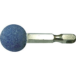 イチネンミツトモ RELIEF　六角軸　軸付砥石　ステンレス用（WA）　球型φ19mm 27848 27848