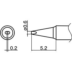 白光 白光　こて先　0．6D型 T35-03D06 T3503D06