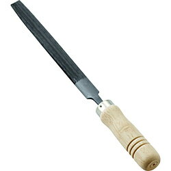 トラスコ中山 TRUSCO　鉄工用ヤスリ　木柄付　半丸　中目　刃長150 THA150-02-S THA15002S