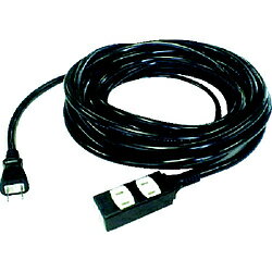 トラスコ中山 TRUSCO　ソフトタイププラグ　3個口タップ型　20m　ブラック TRIS15-203-BK TRIS15203BK