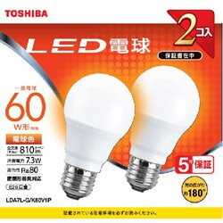 TOSHIBA(東芝) LDA7L-G/K60V1P LED電球  LDA7LGK60V1P