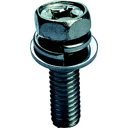 トラスコ中山 TRUSCO　座金・ばね座金組込十字穴付六角ボルト　SUS　M5X10　33本入 Y336-0510 Y3360510