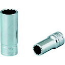 京都機械工具 KTC 9.5sq.セミディープソケット(十二角)袋入り B3M-14W-S B3M14WS(4)