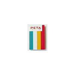 PCM竹尾 全面のり付箋 PETA アソート 01(12.5×80mm×4色) 1736877 1736877