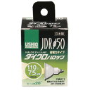 ウシオライティング JDR110V65WLM/K ハロゲンランプ ダイクロハロゲンJDR（110V/75W形/E11口金/中角20°/G-168NH） JDR110V65WLMK