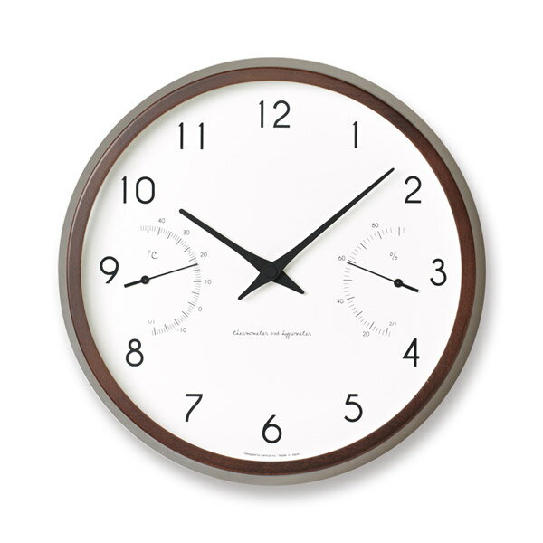 タカタレムノス 時計 カンパーニュ エール ブラウン(温湿度計付) PC17-05BW PC1705BW