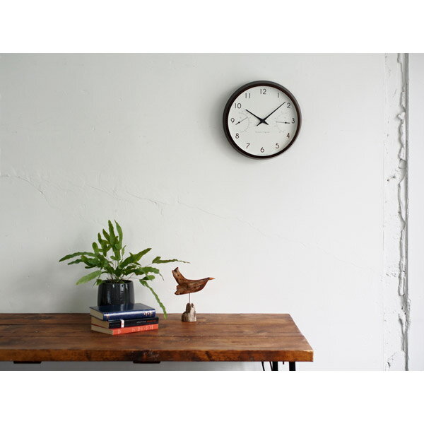 タカタレムノス 時計 カンパーニュ エール ブラウン(温湿度計付) PC17-05BW PC1705BW [2]