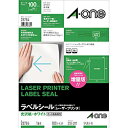 エーワン 28784 レーザープリンタラベル 光沢紙タイプ A4判 ノーカット 28784