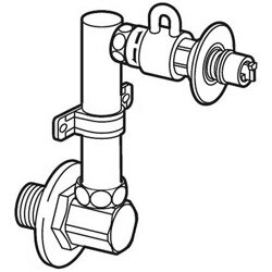 ■オートストッパー付■水栓の位置が低く、洗濯機が水栓に当たる時。オートストッパー付