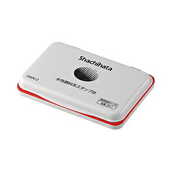 シヤチハタ 水性顔料系スタンプ台 中形 赤 HKN-2-R HKN2R