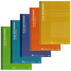 カラーアソートパックノートセミB5サイズ「いつものノート」だからこそ、スタイリッシュでシンプルに。サイズも豊富にラインアップ。学生時代からおなじみのサイズオフィスでも学校でも使える、シンプルでスタイリッシュなノートブック。シンプルで使いやすい罫線幅6mm。番号・日付欄や上下の目印もついているので書きやすく、読み返しやすいシンプルな構成です。●規格：セミB5●枚数：30枚●罫内容：B罫6mm　35行●外形寸法：縦252×横179mm●綴じ仕様：無線綴じ●坪量(本文)：70g/m2●表紙色：イエロー・オレンジ・パープル・ブルー・グリーンの5色●材質(本文)：100％植林木上質紙罫線幅(mm)6mm(B罫)罫線タイプ横罫線枚数30枚行数35行仕様1表紙色：イエロー・オレンジ・パープル・グリーン・ブルーの5色カラーで分ければ使い方いろいろ、カラーミックスパック！5冊パック。