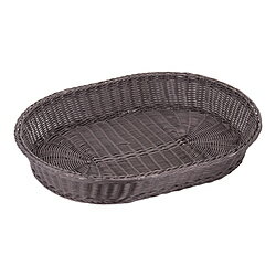 萬洋 樹脂バスケット 小判 こげ茶 60cm 91-084C ＜WBS1905＞ WBS1905