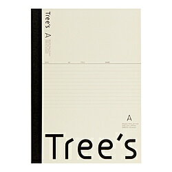 A4 Size - キョクトウアソシエイツ ノート 40枚 Tree’s クリーム UTRAA4C ［A4 /7mm(A罫) /横罫線］ UTRAA4C