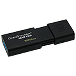 Kingston USBメモリ DataTraveler 100 G3 ブラック DT100G3/128GB ［128GB /USB3.1 /USB TypeA /キャップ式］ DT100G3128GB